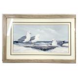 Jacqueline Penney Coastal Seagulls Art Print