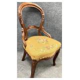 Victorian Walnut Needlework Chair