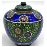 Antique Japanese Cloisonne Covered Jar