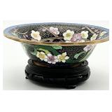 8in Chinese Cloisonne Bowl w/ Stand