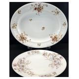 2 Large Limoges / Porcelain Platters