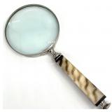 Vintage Ivory Tone Handle Magnifying Glass