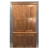 Antique Walnut Stepback Cabinet