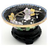 4in Chinese Cloisonne Bowl w/ Stand