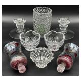 Group Crystal & Glass Candle Holders