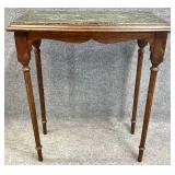 Antique Oak Marble Insert Table