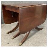 Mahogany Paw Foot Drop Leaf Table