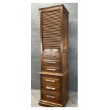 Antique Oak Roll Top Cabinet