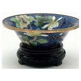 6in Chinese Cloisonne Bowl w/ Stand