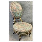 Antique High Back Balloon Back Chair