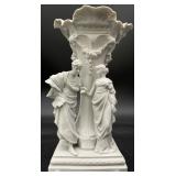 Antique Scheibe Alsbach Porcelain Figural Vase