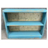 Blue Distressed Bookcase