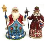 2 Jim Shore Santas