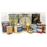 Vintage Family Scale, Advertising Tins & More