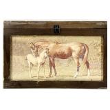 Decorative Lift Top Horse Motif Box