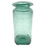 Antique Aqua Blown Glass Jar