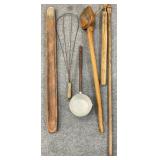 Antique Long Handle Kitchen Scoop & More