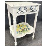 Paint Decorated 1 Drawer Stand