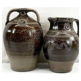 2 Signed Large Rowe Pottery Works Vessels