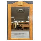 Oak Frame Hanging Mirror