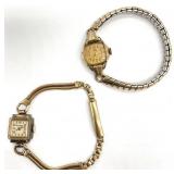 2 Vintage Gold Filled Ladies Watches