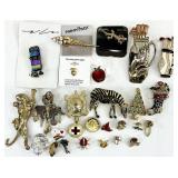 Vintage Brooch Jewelry Group