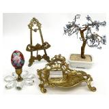 Vintage Small Home Decor Easels, Vase & More