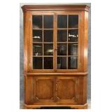 Antique Walnut Corner Cupboard