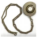 Vintage Caravelle Necklace Watch