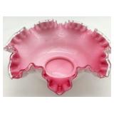 Fenton Peach Crest Art Glass Bowl