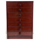 Small Seven Drawer Hardwood Chest