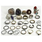 Vintage Costume Rings Jewelry Group