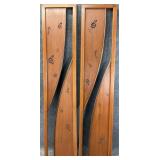 Pair 6ft Wooden Panels