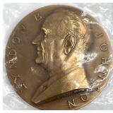 Lyndon B. Johnson 3in Bronze Medal