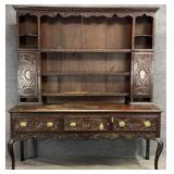 Ornate Antique Oak Sideboard