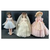 3pc Madame Alexander Elise 17in Dolls