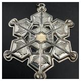 1987 Gorham Sterling Silver Snowflake Ornament