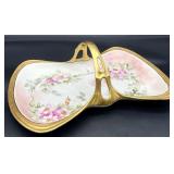 Limoges France Hand Painted Porcelain Basket