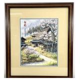 Framed Japanese Landscape Print