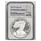 2024-S NGC Proof 70 Ultra Cameo Silver Eagle