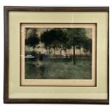 Framed Landscape Buckingham Print