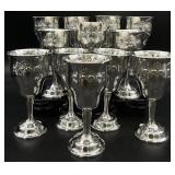 12 Sterling Silver Chantilly-Countess Goblets