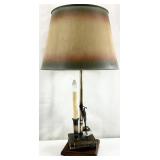Vintage Inkwell, Quill Book Table Lamp