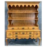 Maple Queen Anne Sideboard w/ Hutch Top