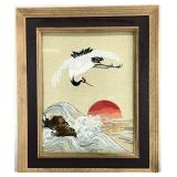 Framed Japanese Bunka Yarn Art