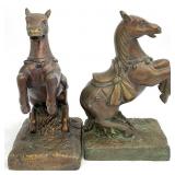 Pair Rearing Horse Bookends