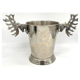 Silverplate Stag Ice Bucket Wine Champagne Chiller