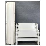 Pair White Twin Beds