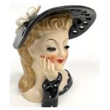 Vintage Napco Lady Head Vase