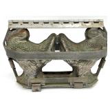 Pewter Double Rooster Chocolate Mold